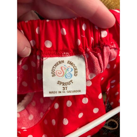 Southern Smocked Sprout Bubble Suit Romper Minnie Mouse Disney 3T Ruffle New - Picture 4 of 7
